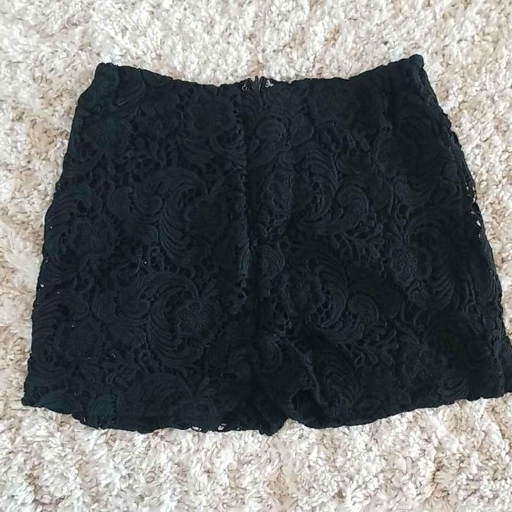 Kaii Black Lace Shorts